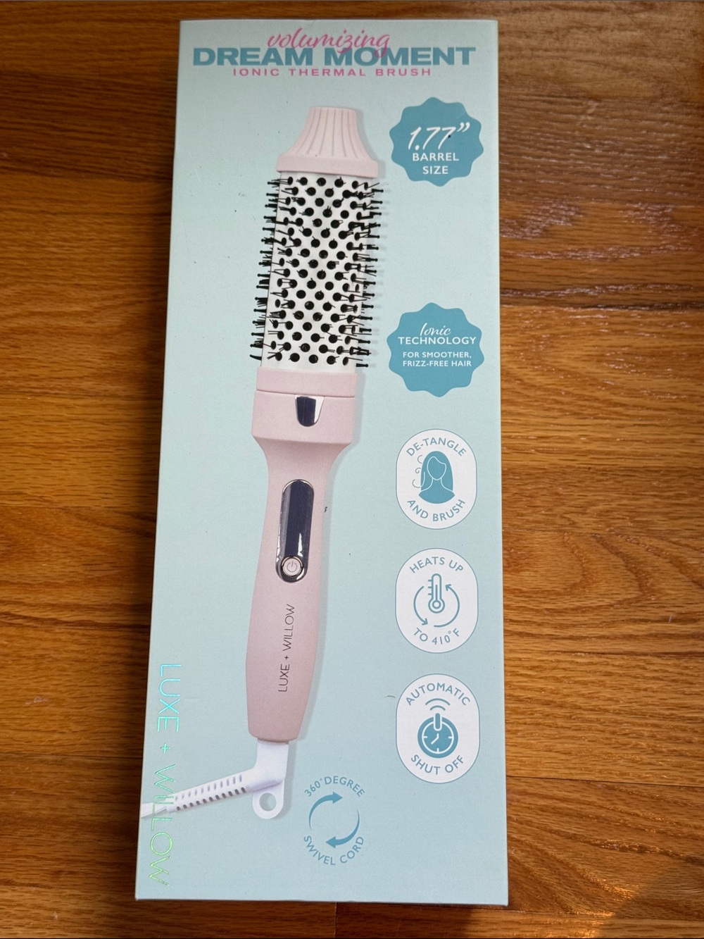 Luxe + Willow Volumizing Thermal Ionic Brush — Pink